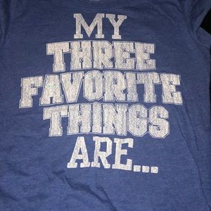VS PINK blue tee L - “my three favorite things”